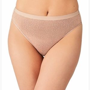 NWOT WACOAL All Edge Hi-Cut Brief Panty, size L